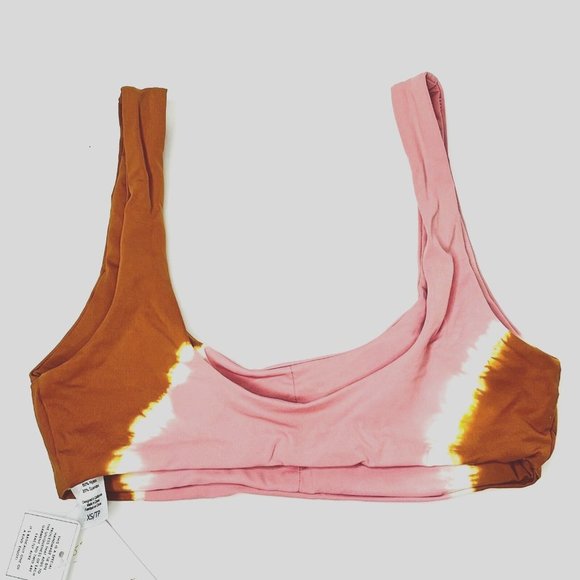 L*Space NWT $110 XS Lizzie Tie Dye Bikini Swimsuit Top - Picture 4 of 5